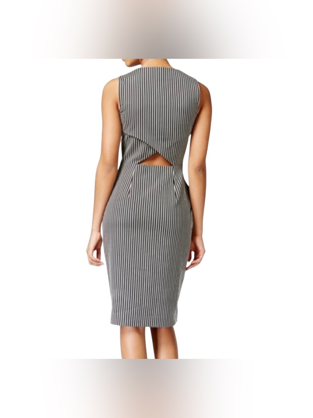 NWT RACHEL RACHEL ROY STRIPE CUTOUT SHEATH DRESS SIZE 4 - Picture 2 of 16